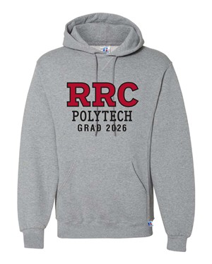 HOODIE UX GRAD 2026 RED RRC-P w/ BLACK STITCHING -  1