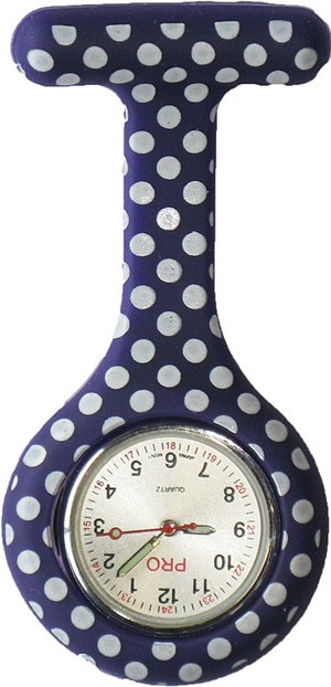 WATCH LAPEL PIN ON/SILICONE NURSE -  6