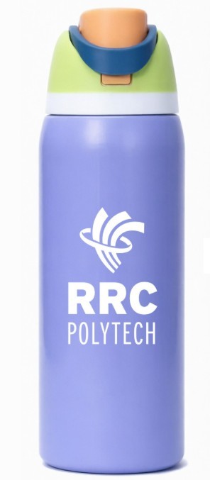 WATER BOTTLE INSULATED DOUBLE WALL w/RRC POLYTECH LOGO -  1