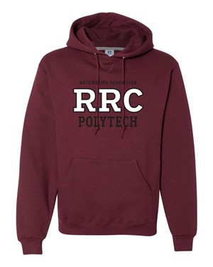 HOODIE UX AUTOMOTIVE TECHNICIAN WHITE RRC-P w/ BLACK STITCHING -  1