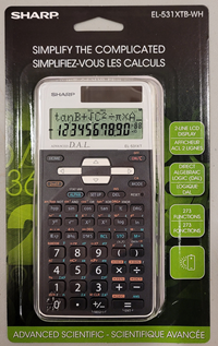 Calculator El531xtb-Wh (Battery & Solar Powered)